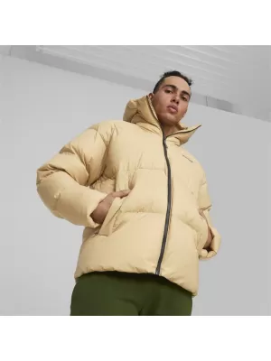 Moška jakna PUMA HOODED ULTRA DOWN PUFFER JACKET BEŽ