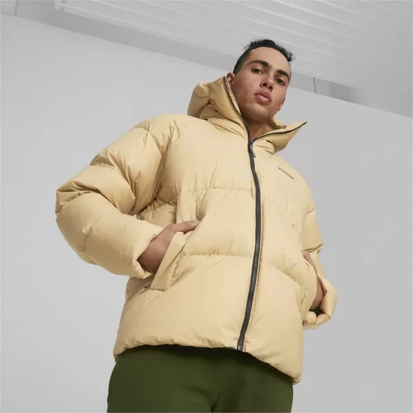  Moška jakna PUMA HOODED ULTRA DOWN PUFFER JACKET BEŽ 