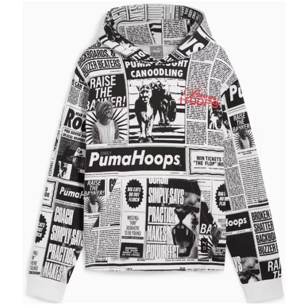  Moški pulover PUMA MEDIA DAY HOODIE ČRNA 