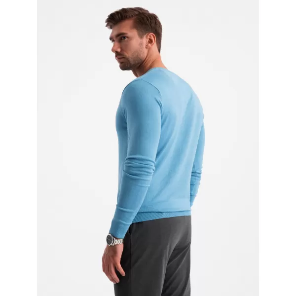 Moški pulover OMBRE OM-SWBS-0107 SVETLO MODRA 
