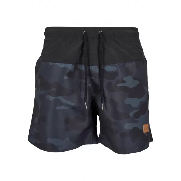  Kratke hlače URBAN CLASSICS TB1026 ČRNA/TEMNA CAMO 