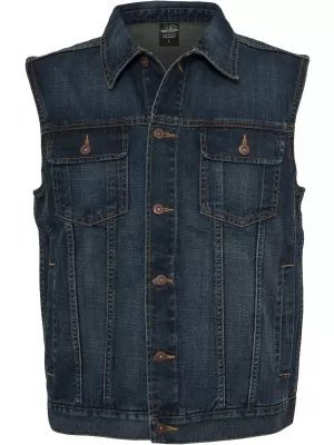 Moški telovnik URBAN CLASSICS TB514 DENIM MODRA