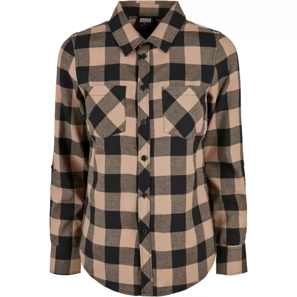  Srajca URBAN CLASSICS TB1280 ČRNA/MEHKA TAUPE 
