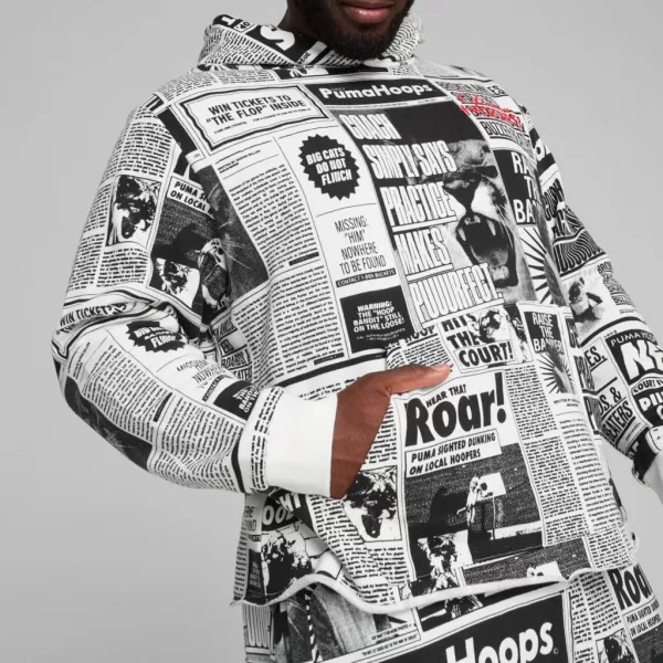  Moški pulover PUMA MEDIA DAY HOODIE ČRNA 