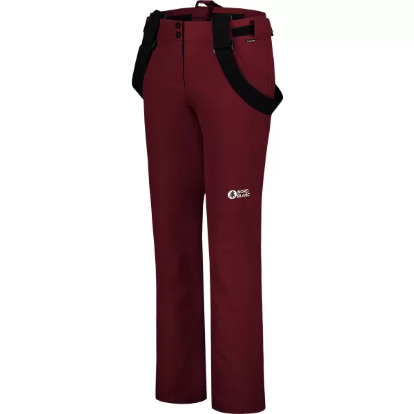  Ženske smučarske hlače NORDBLANC ICEQUEEN NBWP8137 BORDO 