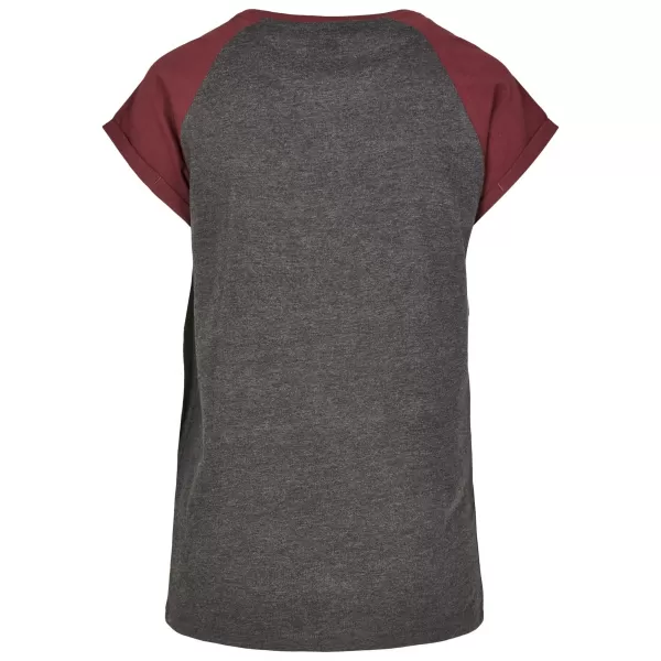  Srajca URBAN CLASSICS TB1913 OGLJE/RDEČE VINO 