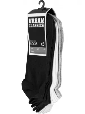 Nogavice URBAN CLASSICS TB1470 ČRNA/BELA/SIVA
