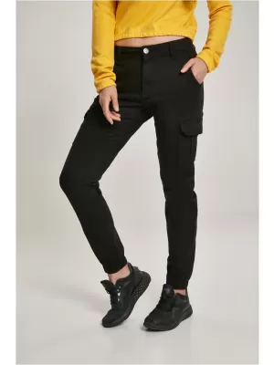 Ženske hlače URBAN CLASSICS TB3048 ČRN