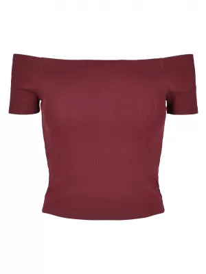 Srajca URBAN CLASSICS TB1500 RDEČE VINO