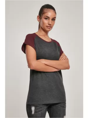 Srajca URBAN CLASSICS TB1913 OGLJE/RDEČE VINO