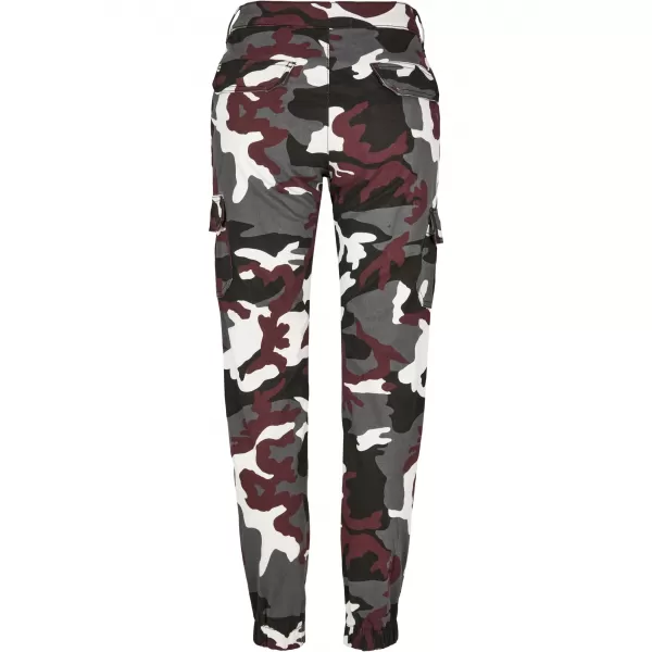  Ženske hlače URBAN CLASSICS TB3047 VINO CAMO 