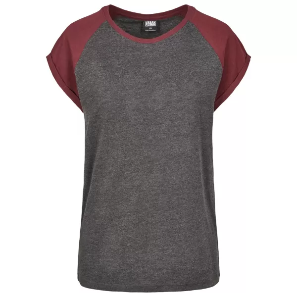 Srajca URBAN CLASSICS TB1913 OGLJE/RDEČE VINO 