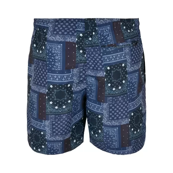  Kratke hlače URBAN CLASSICS TB2679 NAVY BANDANA AOP 