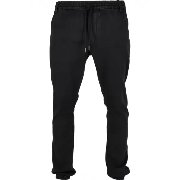  Hlače URBAN CLASSICS TB1794 PRAVA ČRNA OPRANA 