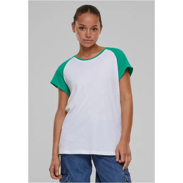 Srajca URBAN CLASSICS TB1913 BELA/PRAPROT ZELENA 