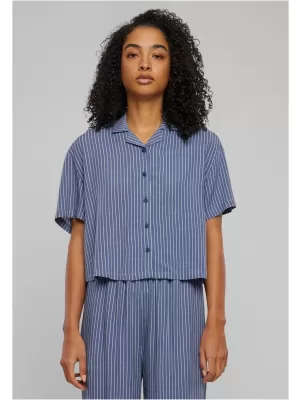 Srajca URBAN CLASSICS TB4365 VINTAGE BLUE PIN STRIPE
