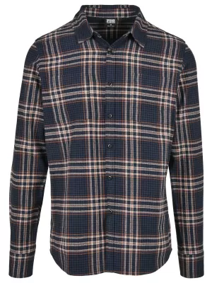 Srajca URBAN CLASSICS TB3807 TEMNO MODRA/PORUŠENA