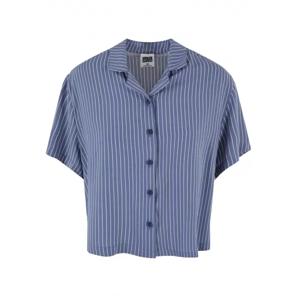  Srajca URBAN CLASSICS TB4365 VINTAGE BLUE PIN STRIPE 