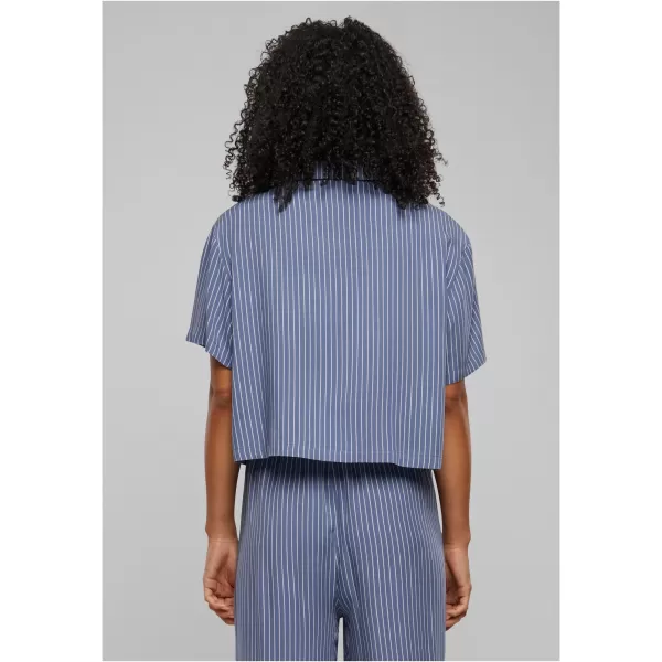  Srajca URBAN CLASSICS TB4365 VINTAGE BLUE PIN STRIPE 