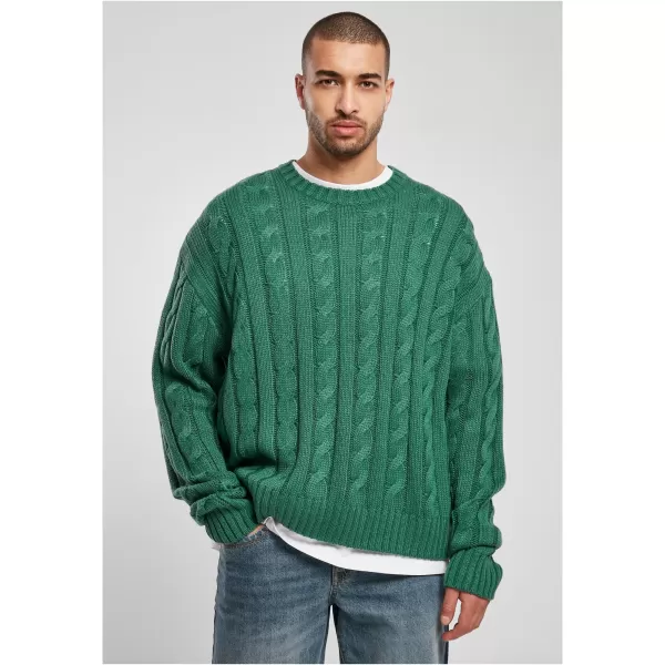  Moški pulover URBAN CLASSICS TB5512 ZELENO 