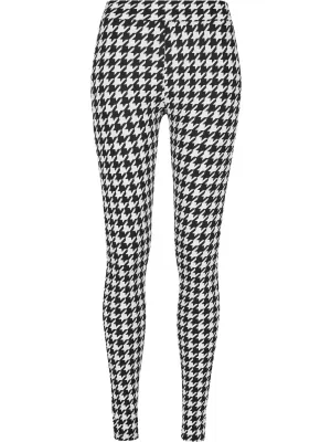 Gamaše URBAN CLASSICS TB4771 BLACK HOUNDSTOOTH