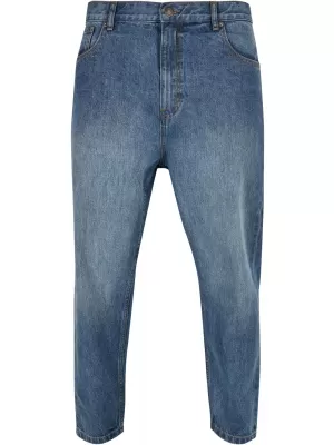 Kavbojke URBAN CLASSICS TB5591 SREDNJA GLOBOKO MODRA