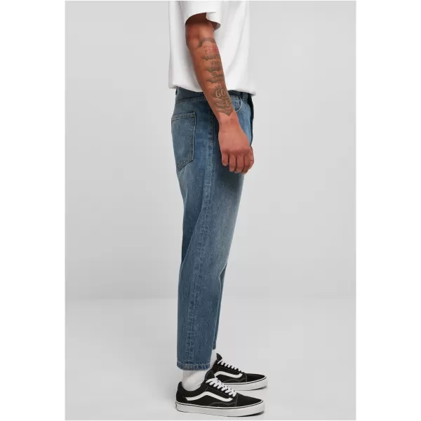  Kavbojke URBAN CLASSICS TB5591 SREDNJA GLOBOKO MODRA 