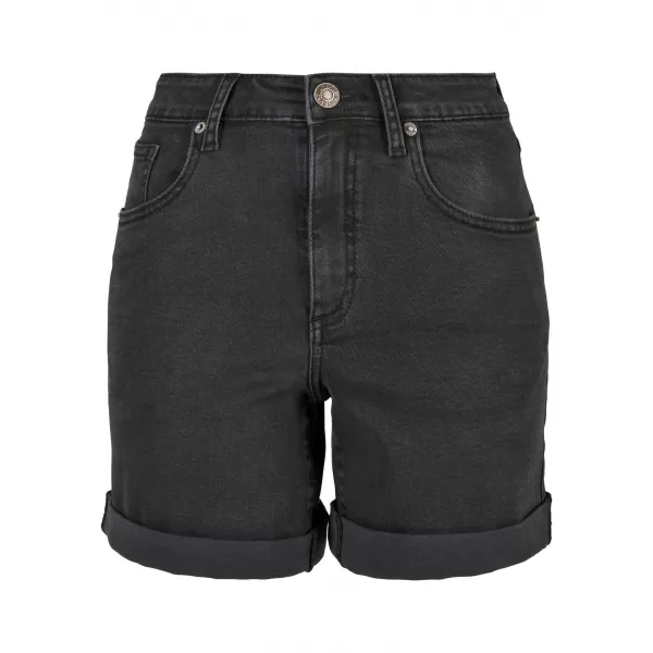  Ženske kratke hlače URBAN CLASSICS TB4796 ČRNO OPRANO 