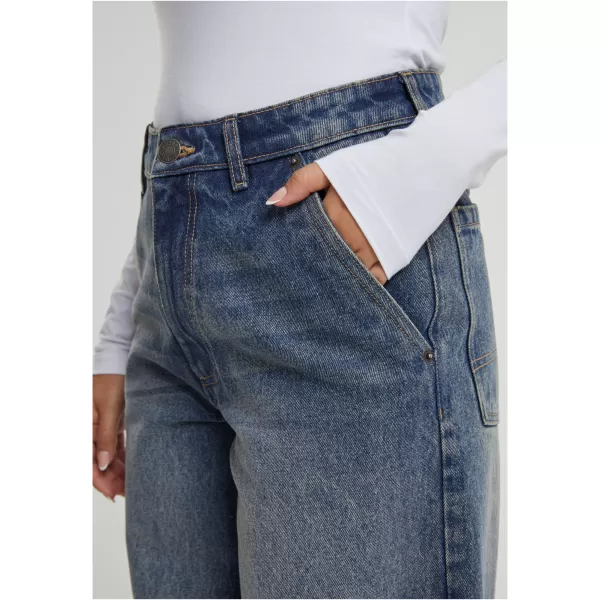  Ženske kavbojke URBAN CLASSICS TB7099 NOVA TEMNO MODRA OPRANA 