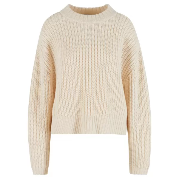  Ženski pulover URBAN CLASSICS TB7093 BELA/PEŠČENA 
