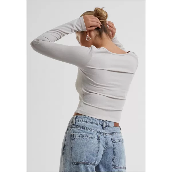  Ženska majica s kratkimi rokavi URBAN CLASSICS TB6996 BELA/PEŠČENA 