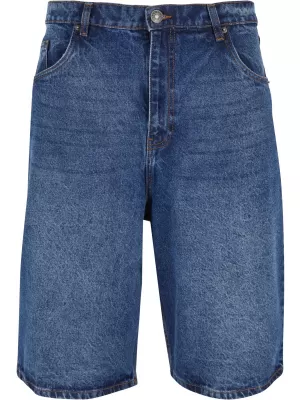 Kratke hlače URBAN CLASSICS TB6639 NOVA SREDNJA MODRA OPRANA
