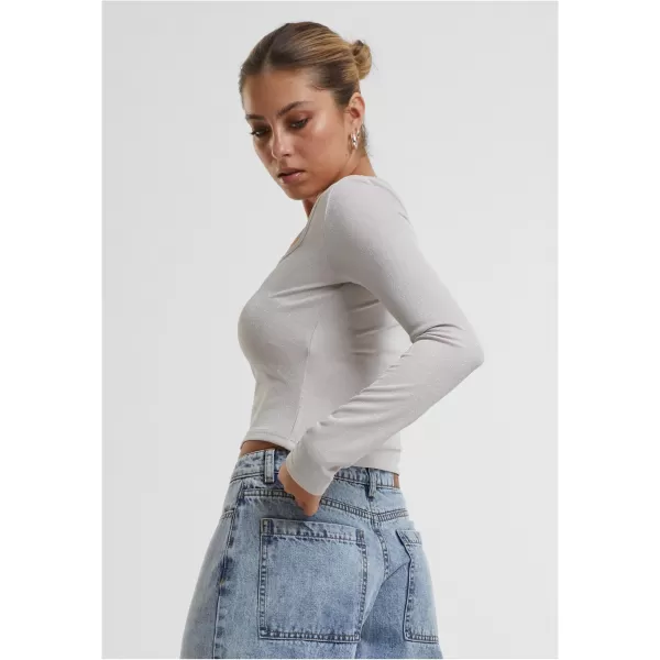  Ženska majica s kratkimi rokavi URBAN CLASSICS TB6996 BELA/PEŠČENA 