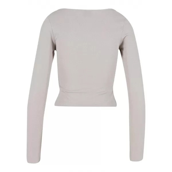  Ženska majica s kratkimi rokavi URBAN CLASSICS TB6996 BELA/PEŠČENA 