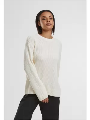 Ženski pulover URBAN CLASSICS TB7116 BELA/PEŠČENA