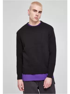 Moški pulover URBAN CLASSICS TB6336 ČRN