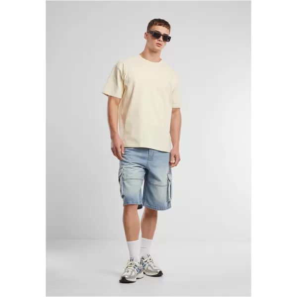  Moška majica s kratkimi rokavi URBAN CLASSICS TB7557 BELA/PEŠČENA 