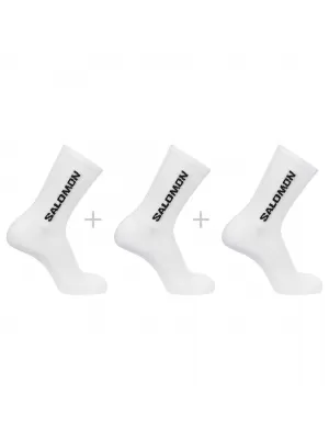 Nogavice SALOMON EVERYDAY CREW 3-PACK LC2086000 BELO/BELO/BELO