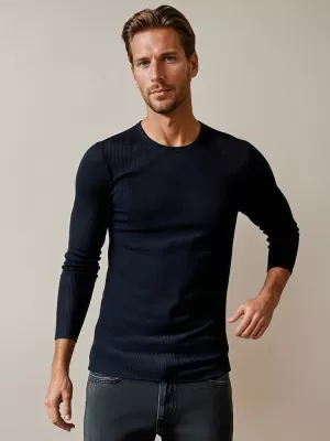Moški pulover DSTREET WX2294 TEMNO MODRA