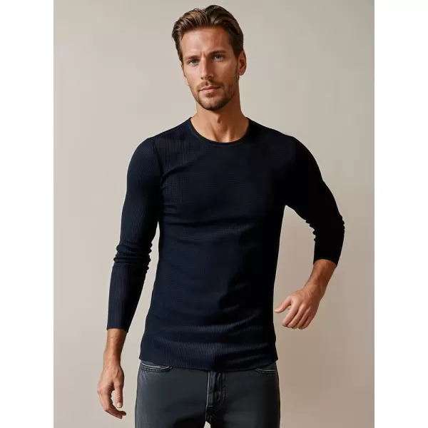  Moški pulover DSTREET WX2294 TEMNO MODRA 