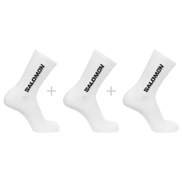  Nogavice SALOMON EVERYDAY CREW 3-PACK LC2086000 BELO/BELO/BELO 