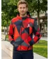 Moški vrhunski pulover z zadrgo ALTISPORT VOJ/ALM007MI02 RDEČA