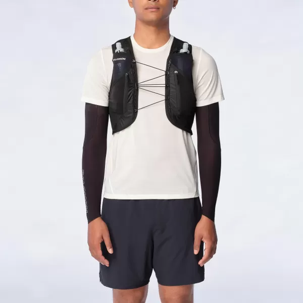  Moški nahrbtnik SALOMON ACTIVE SKIN 12 SET LC2177400 ČRNA/KOVINSKA 