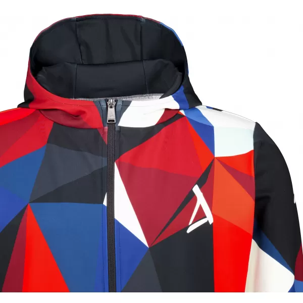  Moški vrhunski pulover z zadrgo ALTISPORT VOJ/ALM007MI02 MORNARSKO MODRA/RDEČA 