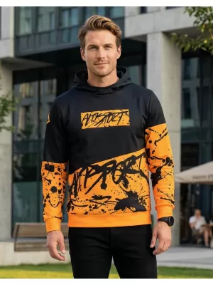 Moški premium pulover ALTISPORT VOJ/ALM068MI01 ČRNA IN RUMENA