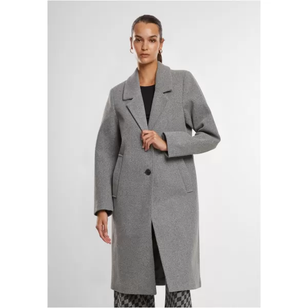  Ženski plašč URBAN CLASSICS TB7075 TEMNO SIV MELANGE 