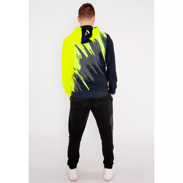  Moška jopica na Zip Premium ALTISPORT VOJ/ALM006MI02 ČRNO -YELLOW 