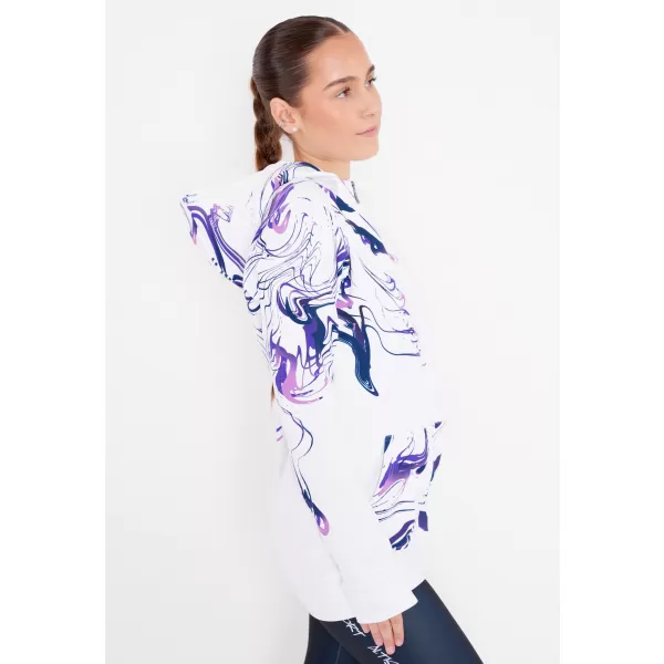  Ženska jopica na zadrgi Premium ALTISPORT VOJ/ALW064MI02 BELA -VIOLET 