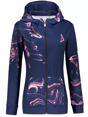 Ženska jopica na zadrgi Premium ALTISPORT VOJ/ALW064MI02 MODRA -PINK