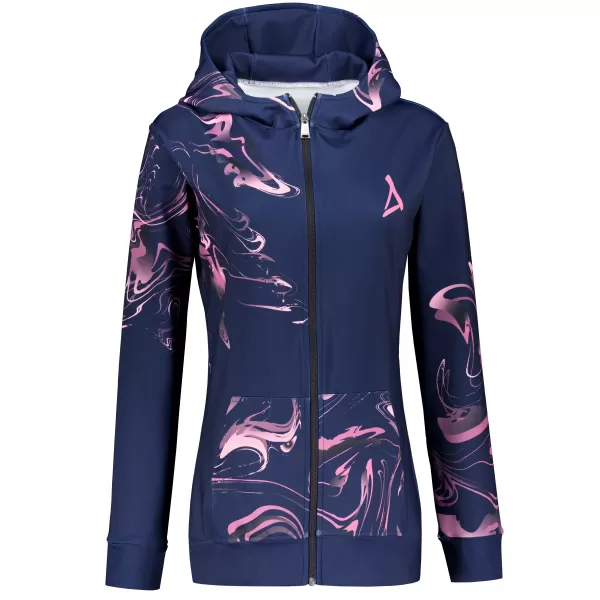  Ženska jopica na zadrgi Premium ALTISPORT VOJ/ALW064MI02 MODRA -PINK 